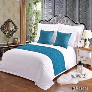 Wholesale Newest Style Jacquard Decorative Plain Dyed Hotel <strong>Bed</strong> <strong>Runner</strong> - Product Image 6