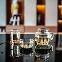 Théière en verre, nouveau style mini, verre borosilicate de haute qualité, infuseur portable, bouilloire à thé, capacité de 325 ml, pour les fêtes