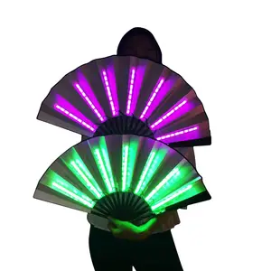 LED ışıklı aydınlatma fan özelleştirilebilir fan müşteri baskı ile farklı renk led fan