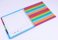 Cahier à spirale pour l'éducation préscolaire, avec feuilles détachables pour écrire et effacer, impression de livres circulaires pour enfants