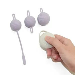 Mainan seks Cina pintar bola kegel bergetar vibrator lantai panggul latihan untuk wanita vagina