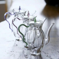 Théière en verre borosilicate de haute qualité pour la maison, idéale pour préparer des tasses de thé froid ou chaud