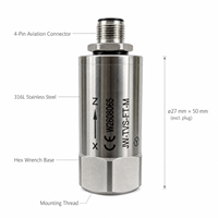 Sensor de Monitoreo de Vibraciones y Temperatura con RS485, Intrínsecamente Seguro Ex Ia IIC T6 Ga para Análisis de Maquinaria Industrial