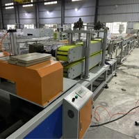 Équipement d'extrusion de panneaux en PS imitation bois de qualité meuble pour les fabricants de portes d'armoires