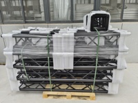 Estructura de Aluminio Negra para Escenarios, Estructura Cuadrada para Conciertos con Luces LED para Eventos al Aire Libre