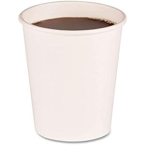 Boardwalk 8 Oz. Vasos Desechables de Papel Kraft de Doble Pared Blancos para Bebidas Calientes, 20 Vasos por Funda, 50 Fundas por Caja - Product Image 2