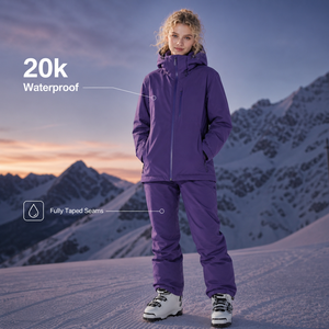 Traje de Esquí Personalizado FLYSKI, Impermeable 20k, Precio de Fábrica, Costuras Completamente Selladas, Conjunto de Chaqueta y Pantalones de Nieve Resistentes para Hombre, Proveedor Profesional - Product Image 1