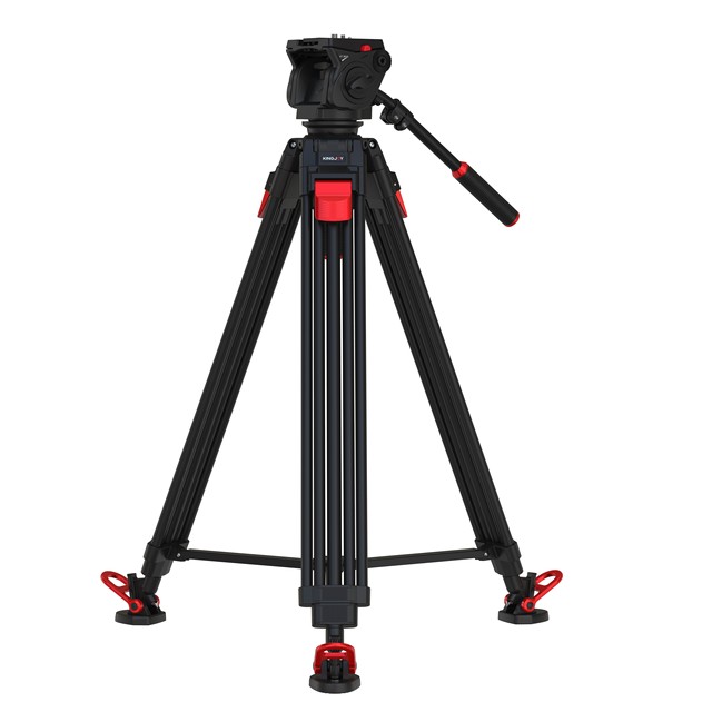 Kingjoy Universal Aluminum Tripod for DSLR Video Camera Fluid Head VT-3500S 2m Extended Length 360 Panoramic Shooting