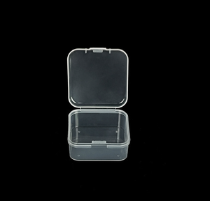 Caja de Plástico Transparente para Manualidades, Mini Contenedor Cuadrado de 5.5cm para Almacenamiento de Joyas y Cuentas - Product Image 4