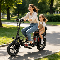 Vélo électrique pliable familial compact 500W 48V, en stock aux États-Unis, vélo de ville électrique pliable 450W 48V 12 pouces