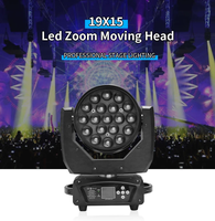 Wash 19x15 19x15W Led Zoom Wash Light avec tête mobile 19PCs 4in1 Zoom Led Par Can Light pour Dj