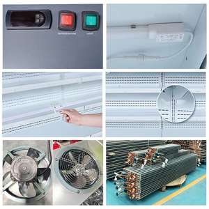 Tủ đông siêu thị thương mại trưng bày Chế độ làm mát không khí ở nhiệt độ đơn để hiển thị và đóng băng sản phẩm - Product Image 4