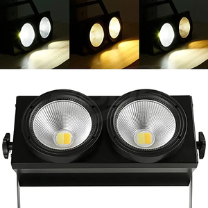 Projecteur LED COB pour scène, éclairage matriciel, blinder, scan, en aluminium, IP20, 2x100W LEDs, blanc neutre 4100K, DMX512, pour jardin - Product Image 5