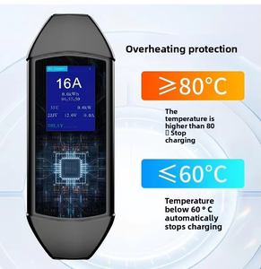 Caricatore EV di Livello 2 11kW 22kW Tipo1 Tipo2 NACS GBT Smart APP WiFi IP65 Impermeabile Timer LCD per <span class=keywords><strong>Auto</strong></span> Viaggi Esterni Personalizzato OEM - Product Image 3