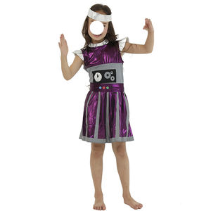 Halloween padre-hijo traje Robot disfraz mujeres hombres escenario papel <span class=keywords><strong>Alien</strong></span> Cosplay fiesta ropa conjunto <span class=keywords><strong>carnaval</strong></span> Robot <span class=keywords><strong>disfraces</strong></span> - Product Image 4