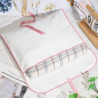 Sac enveloppe en toile de coton de luxe, recyclable, avec logo personnalisé, pour vêtements, sacs à main, livres, emballages, cadeaux, rangement de cheveux, avec sangles