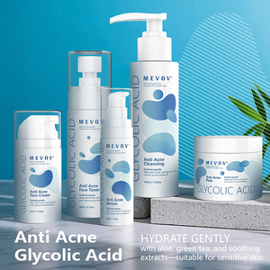 Collection de Soins Anti-Acné à l'Acide Glycolique : Nettoyant, Tonique, Sérum, Crème et Tampons – Aide à Exfolier, Désobstruer les Pores et Atténuer les Cicatrices - Product Image 2