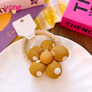 New Cotton Đầy Lưới Hoa Trẻ Em Của Đuôi Ngựa Tóc Quan Hệ Với Độ Đàn Hồi Cao Và Cô Gái Ngọt Ngào Của Ban Nhạc Cao Su Phụ Kiện Tóc - Product Image 6