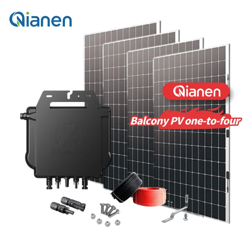 QIANEN 2500W Home Solar Energy System Kit Plug-and-Play Silicon Balcony Grid Inverter 2.5KW Solar Power MPPT · image 1