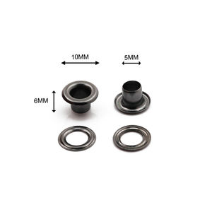 異なる色5mmインナーシルバーガンメタルメタルカーテンアイレットリング衣服ジャケット用アクセサリーメタルガーメントアイレット - Product Image 6