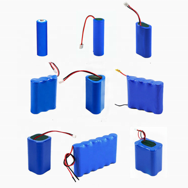 Customized Capacity DIY Lion Battery Pack 18650 3.7V 7.4V 11.1V 12V Rechargeable Lithium Battery with 14.8V Charging Voltage
