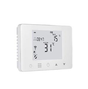 Thermostat de <span class=keywords><strong>chauffe</strong></span>-<span class=keywords><strong>eau</strong></span> électrique intelligent sans fil, batterie, Programmable, pour la maison, avec écran LCD - Product Image 1