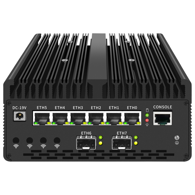BKHD  H15 AI Hardware MINI PC Fanless Ultra 7 155H 185H 16 Cores 6x2.5G 2/4 SFP+  Firewall Router Minisforum Proxmox WIFI 4G/5G