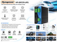 Fuente de Alimentación UPS Industrial OEM/ODM de 270W para Riel DIN, 48V/5A, -40 - 75°C ℃   IP40 CE FCC para PLC/SCADA/AP Inalámbrico Hynapower HP-IDP270-UPS