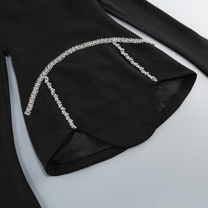 Nuovo <span class=keywords><strong>Abito</strong></span> Primaverile da Donna Stile <span class=keywords><strong>Red</strong></span> <span class=keywords><strong>Carpet</strong></span> a Maniche Lunghe Sexy e Scintillante con Cristalli Mini <span class=keywords><strong>Abito</strong></span> Aderente da Sera per Feste - Product Image 6