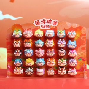 Yu Mo Craft Blessed Beast Magnetic Figurines Blind Box Collectible Toys <b>Car</b> <b>Ornaments</b> Refrigerator Magnets Cute Animal - Product Image 4