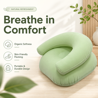 Canapé gonflable de loisirs avec accoudoirs floqués, chaise pneumatique en PVC en forme de U pour intérieur et extérieur