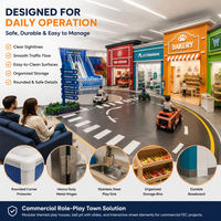 Piscine à balles souple testée TUV, modules de carrière pour centres de loisirs pour enfants (FEC) et projets commerciaux (centre commercial, supermarché, garage), avec toboggan et équipement ignifuge commercial