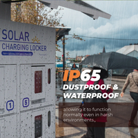 Y2 Power SOL - Casier de recharge mobile à énergie solaire avec panneau solaire monocristallin 60W pour événements en plein air