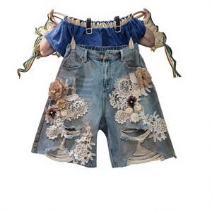 Shorts en coton pour femmes de haute qualité, dernier design, impression de logo personnalisée, fermeture élastique à la taille, style décontracté, respirant, shorts tendance - Product Image 6
