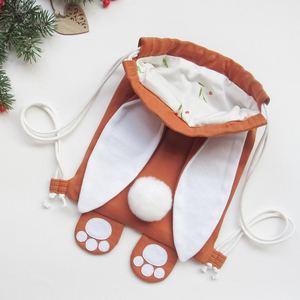儿童定制耳朵旅行兔子毛绒背包 - Product Image 6