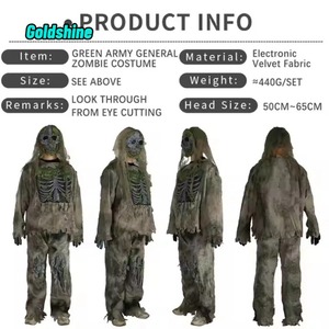 Couvre-chef adulte Zombie Monster <span class=keywords><strong>Vampire</strong></span> Effrayant Corps Complet Fantôme Squelette Cosplay Costume pour Halloween et Noël - Product Image 5