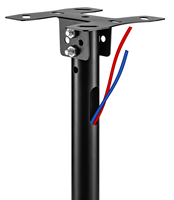Support mural pour téléviseur à plafond pivotant à 360 degrés pour téléviseurs LED/LCD de 14 à 32 pouces, acier laminé à froid, inclinaison de 25 degrés, VESA 200x200 mm, capacité de 20 kg