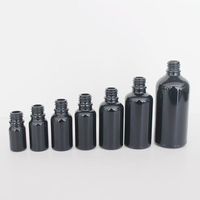 Flacon compte-gouttes en verre pour huile essentielle 10ml 20ml 30ml 50ml brun transparent noir bleu blanc Récipient en verre pour huile essentielle d'essence