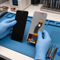 Écran tactile pré-assemblé avec châssis pour Infinix Smart 10 Plus X6725 Tecno Spark 30C – Assemblage complet du boîtier avant