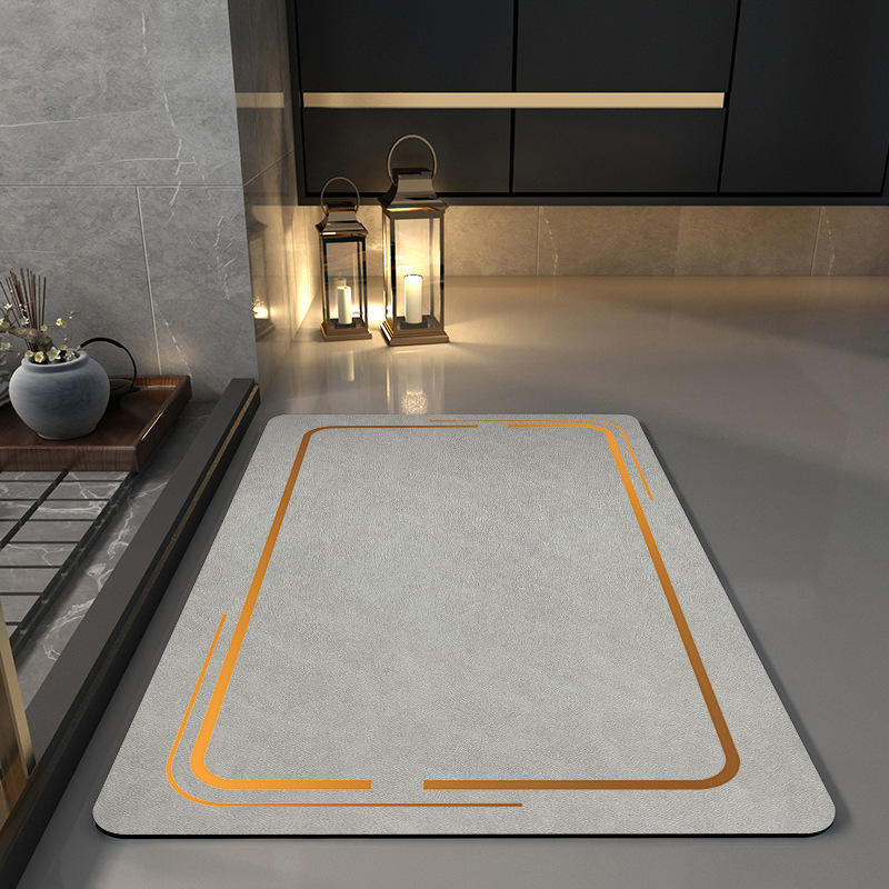 Marco de barra dorada - Gris ceniza