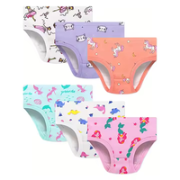 Sous-vêtements pour filles d'école en coton de haute qualité Style et couleur aléatoires Culottes pour enfants - Vente en gros