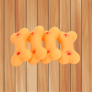 Juguete de PVC para Perros con Sonido, Educativo, para Limpieza Dental, Juguete Chirriante para Mascotas de Interior, Sabor Original, Color Sólido - Product Image 1