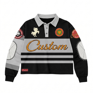 <span class=keywords><strong>T</strong></span>-<span class=keywords><strong>shirt</strong></span> personnalisé <span class=keywords><strong>vintage</strong></span> à blocs de couleur, style course <span class=keywords><strong>moto</strong></span>, avec patchwork et broderie, pour hommes et femmes, coupe oversize et courte - Product Image 1