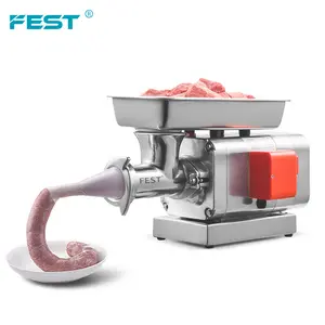 Fest Commerciële 22 Elektrische Worst En Mincer Machine 440Kg/Uur Blender Grinder Bevroren Vlees Blok Slijpmachine