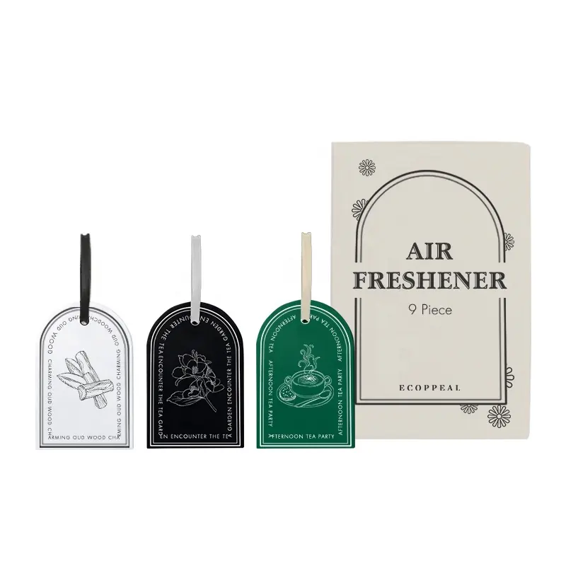 Custom Print Design Scent Perfume Hotel Home Office Wardrobe Car Freshener Hanging Paper Air Fresher