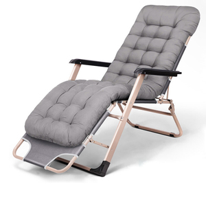 Chaise longue de camping <span class=keywords><strong>pliable</strong></span> et réglable pour l'extérieur, zéro gravité, avec pare-soleil et tapis en coton, idéale pour la plage et le bronzage. - Product Image 2