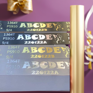 タイプライターと互換性のあるキヤノンフォイルプリンター用の光沢のあるゴールドリボンサーマルレジンカーボンリボン - Product Image 1