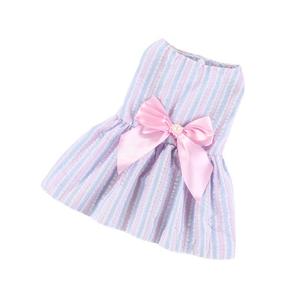 Vestido para mascotas con lazo, ropa para perros y gatos, para perros pequeños, Teddy, Pomeranian, Bichón, artículos para mascotas, primavera-verano - Product Image 5