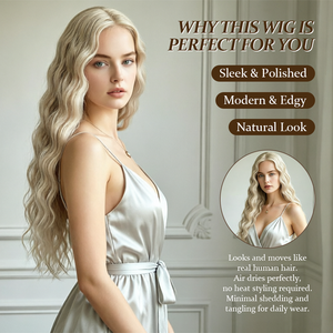 Perruque Body Wave pour femme, entièrement en dentelle, sans colle, avec bonnet ajustable, dégradé gris teint, huit franges, pour le commerce électronique transfrontalier - Product Image 4