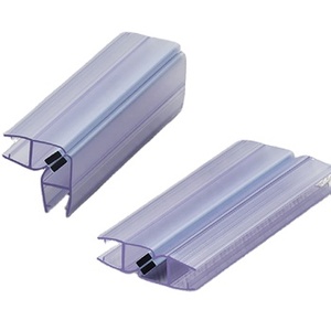 90 độ kính tắm màn hình phụ kiện niêm phong Dải cửa trượt nhựa không thấm nước PVC Dải con dấu từ - Product Image 3